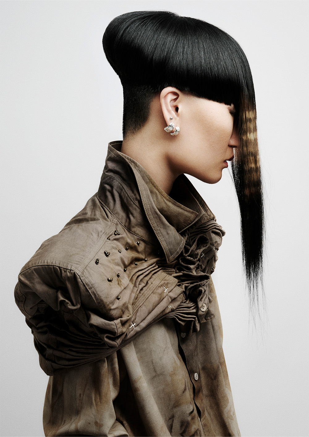 Micro Bob with Creative Colour Extra Long Fringe - Bernadette Beswick - Frontier Collection